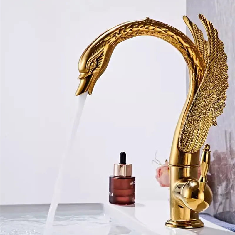 Aurelia Swan Waterfall Basin Mixer