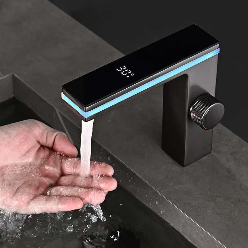 LuxuFlow SmartSense LED Digital Bathroom Faucet