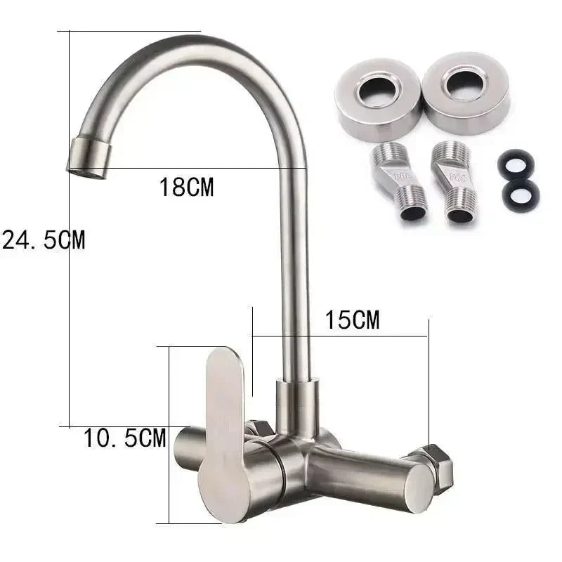 FlexiArc Wall Kitchen Mixer Tap