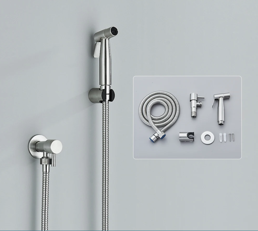 NoirJet Stainless Steel Bidet Spray Set