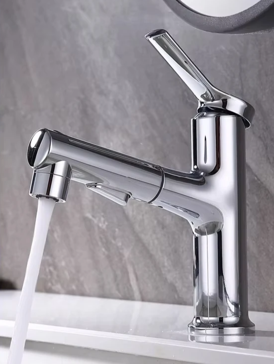 AquaClean Pull-Out Basin Mixer