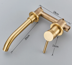 Auricelle Wall Basin Mixer Tap