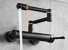 ObsidianFlow Wall Kitchen Tap