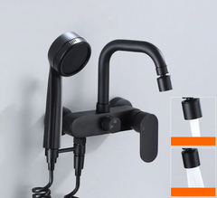 NoirFlow Wall-Mounted Mixer Tap