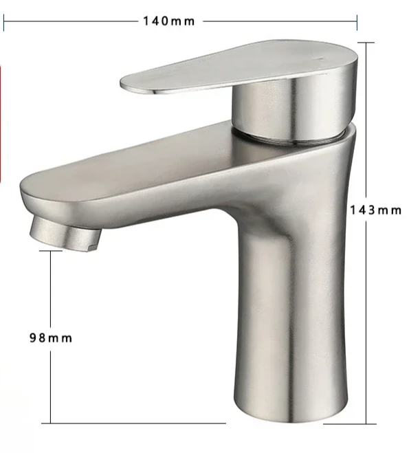 PureSteel Basin Mixer Tap