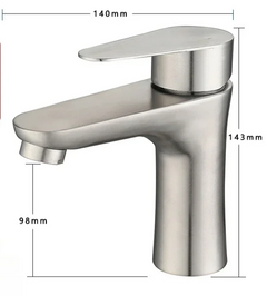PureSteel Basin Mixer Tap