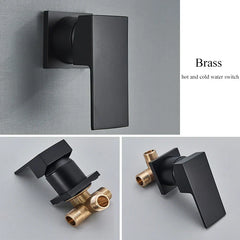 ShadowFlow Wall-Mount Basin Mixer