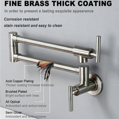 PivotPro Wall-Mount Pot Filler Faucet
