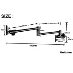 PivotPro Wall-Mount Pot Filler Faucet