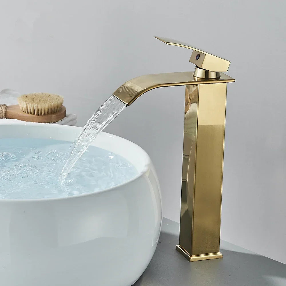GoldenVista Waterfall Bathroom Faucet