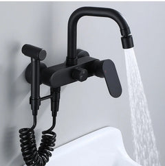 NoirFlow Wall-Mounted Mixer Tap