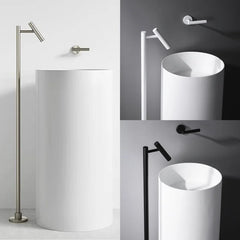 LuxeFlow Floor-Mounted Brass Bath Filler Tap