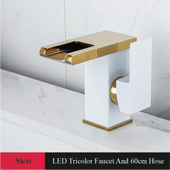 CascadeFlow LuxePlate Waterfall Bathroom Faucet