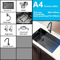 Steeluxe Honeycomb Kitchen Sink