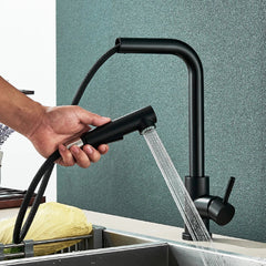 Vantique NoirFlex Pull-Out Kitchen Tap