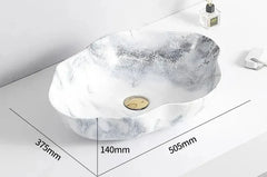 MarbleLuxe Ovalis Vessel Sink