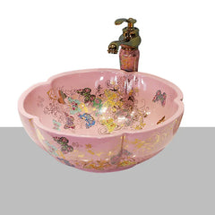 Artevia Hand-Painted Vessel Basin