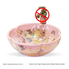 Artevia Hand-Painted Vessel Basin