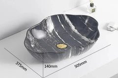MarbleLuxe Ovalis Vessel Sink