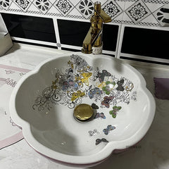 Artevia Hand-Painted Vessel Basin