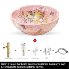 Artevia Hand-Painted Vessel Basin