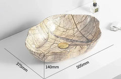 MarbleLuxe Ovalis Vessel Sink