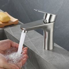 PureSteel Basin Mixer Tap