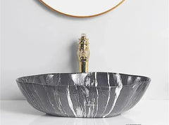 MarbleLuxe Ovalis Vessel Sink