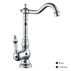 Beaumont Vintage Brass Wall Mixer Tap