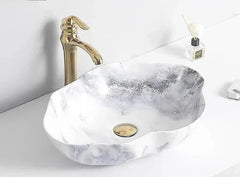 MarbleLuxe Ovalis Vessel Sink