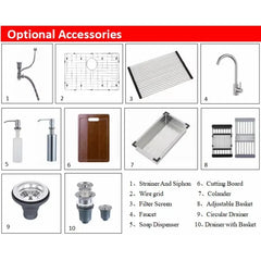 ArtisanEdge Stainless Steel Kitchen Sink