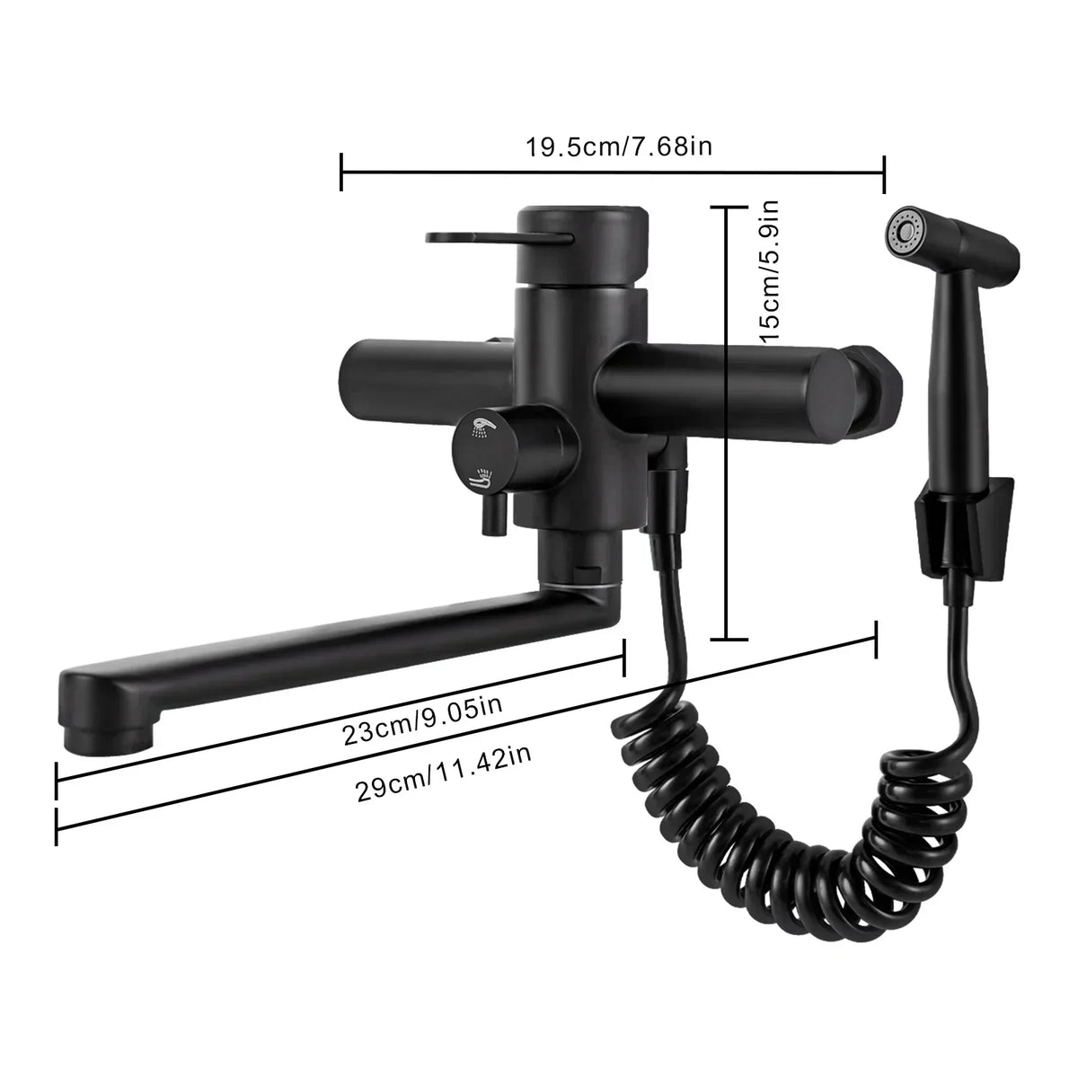 FlowMaster Wall-Mounted Kitchen Tap
