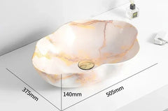 MarbleLuxe Ovalis Vessel Sink