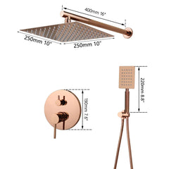 Aurelia Rose 8″ Rainfall Shower System