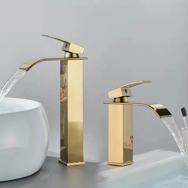 GoldenVista Waterfall Bathroom Faucet