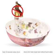 Artevia Hand-Painted Vessel Basin