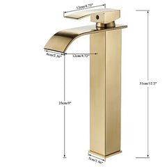 GoldenVista Waterfall Bathroom Faucet
