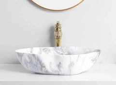MarbleLuxe Ovalis Vessel Sink
