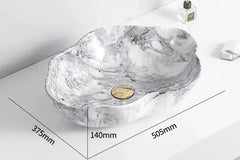 MarbleLuxe Ovalis Vessel Sink