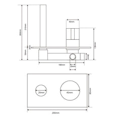 RoyalCascade Wall Mount Bathroom Faucet