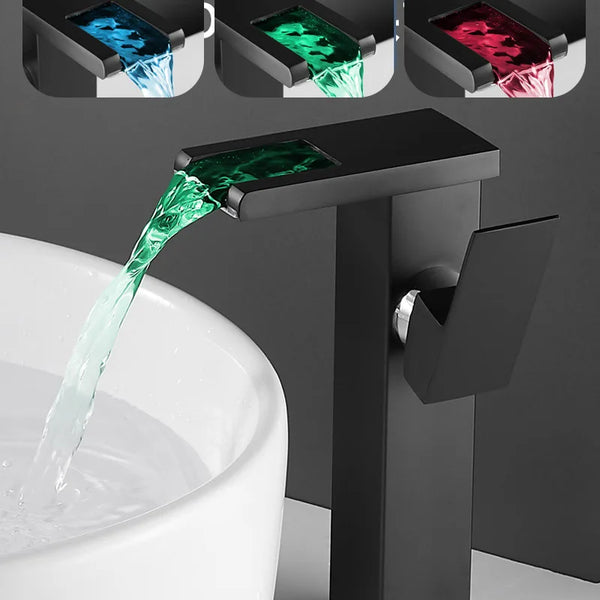 CascadeFlow LuxePlate Waterfall Bathroom Faucet