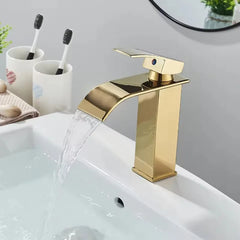GoldenVista Waterfall Bathroom Faucet