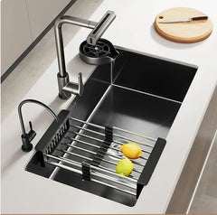 NoirCascade Waterfall Kitchen Sink Set