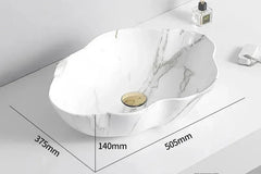 MarbleLuxe Ovalis Vessel Sink