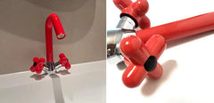 LuxeFlow Dual-Handle Brass Basin Mixer Tap