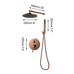 Aurelia Rose 8″ Rainfall Shower System