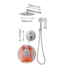 Aurelia Rose 8″ Rainfall Shower System