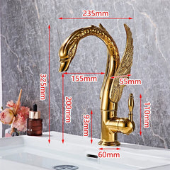 Aurelia Swan Waterfall Basin Mixer