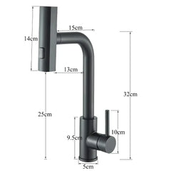 CascadeFlow Pull-Down Kitchen Mixer