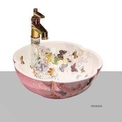 Artevia Hand-Painted Vessel Basin